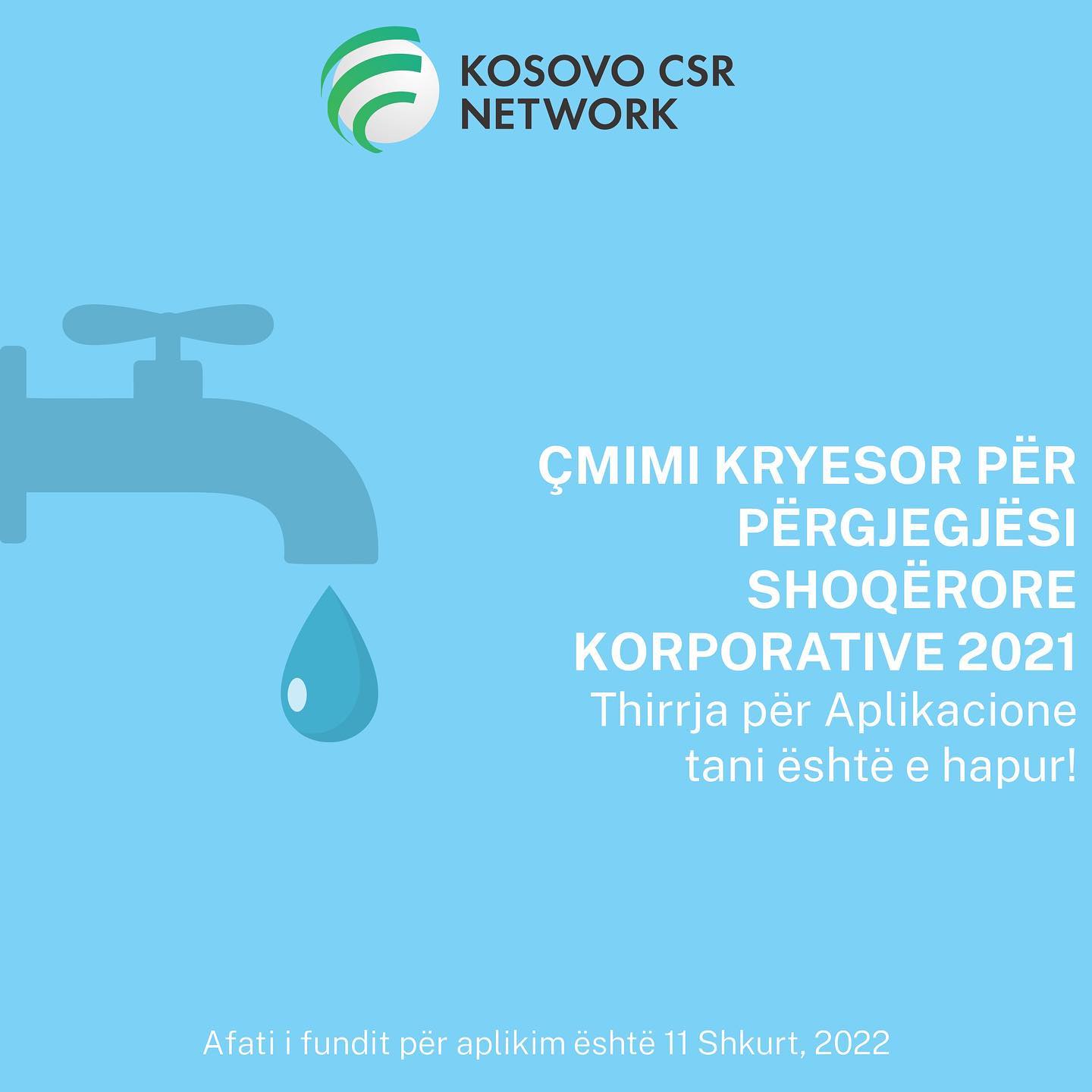 CSR Kosovo Opens Applications for the Annual CSR Award 2021