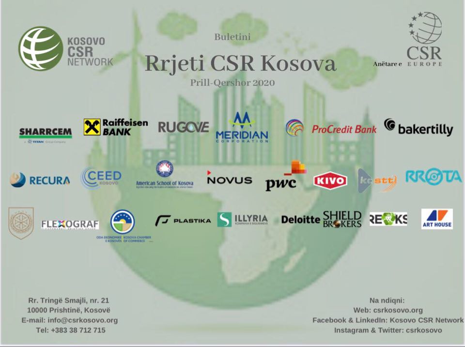 Kosovo CSR Network Publishes Newsletter for the Second Quarter of 2020