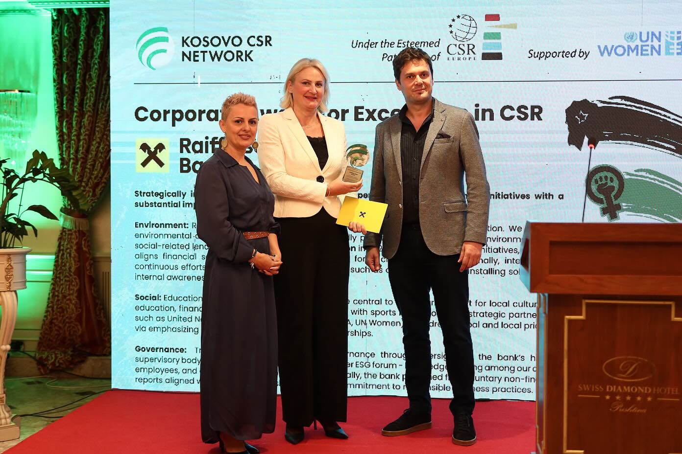 Raiffeisen Bank Honored with Corporate Award for Excellence in CSR