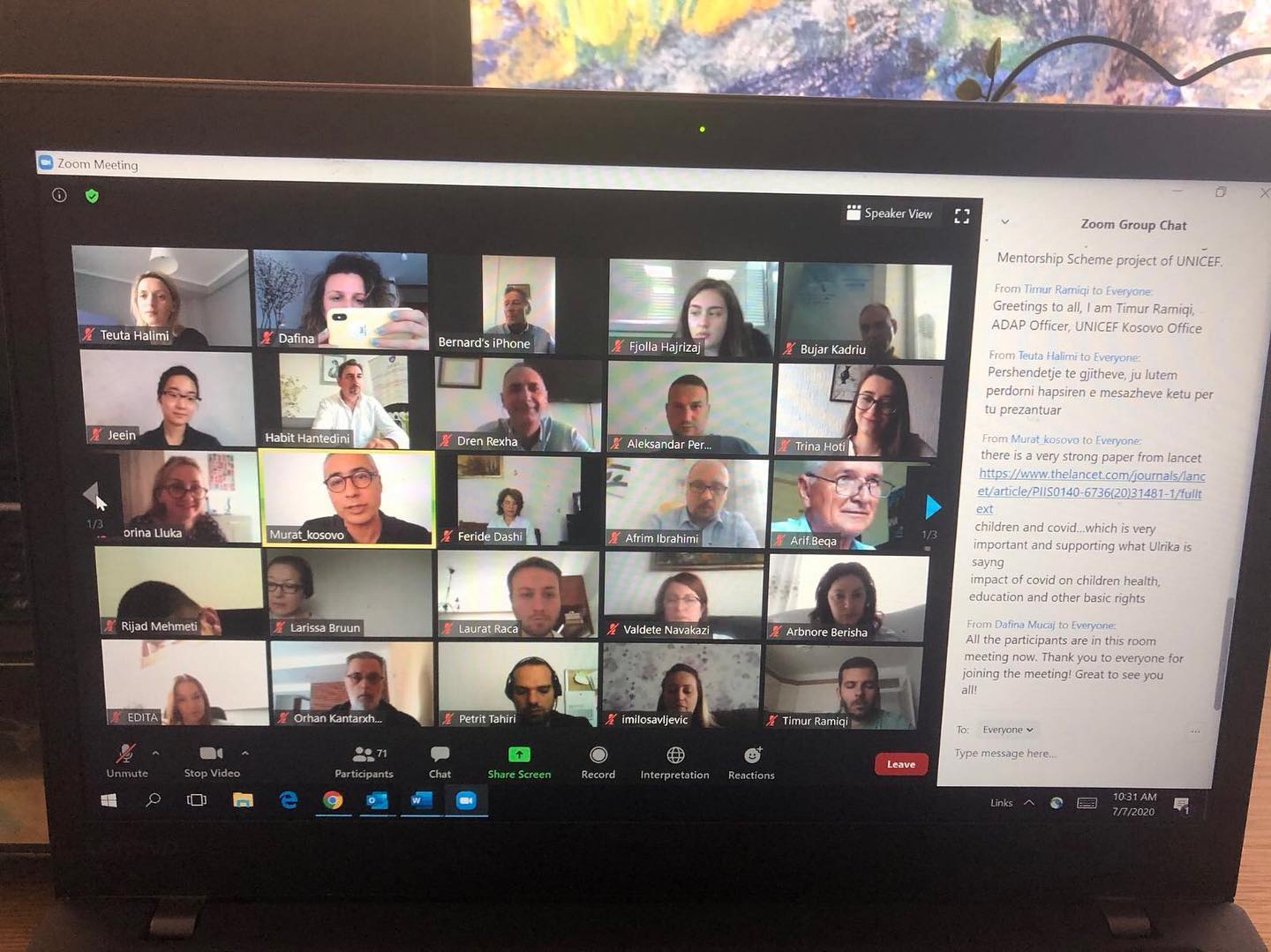 Kosovo CSR Network Participates in UNICEF Mid-Year Programme Review